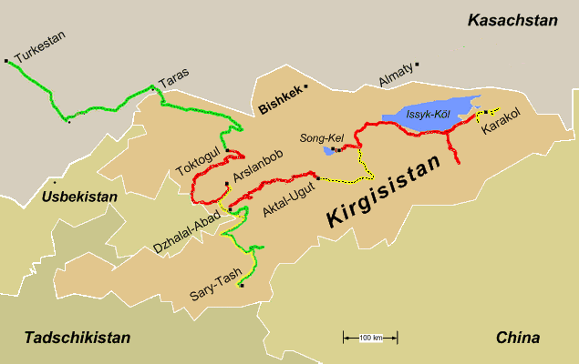 Kirgisistan - von West nach Ost
